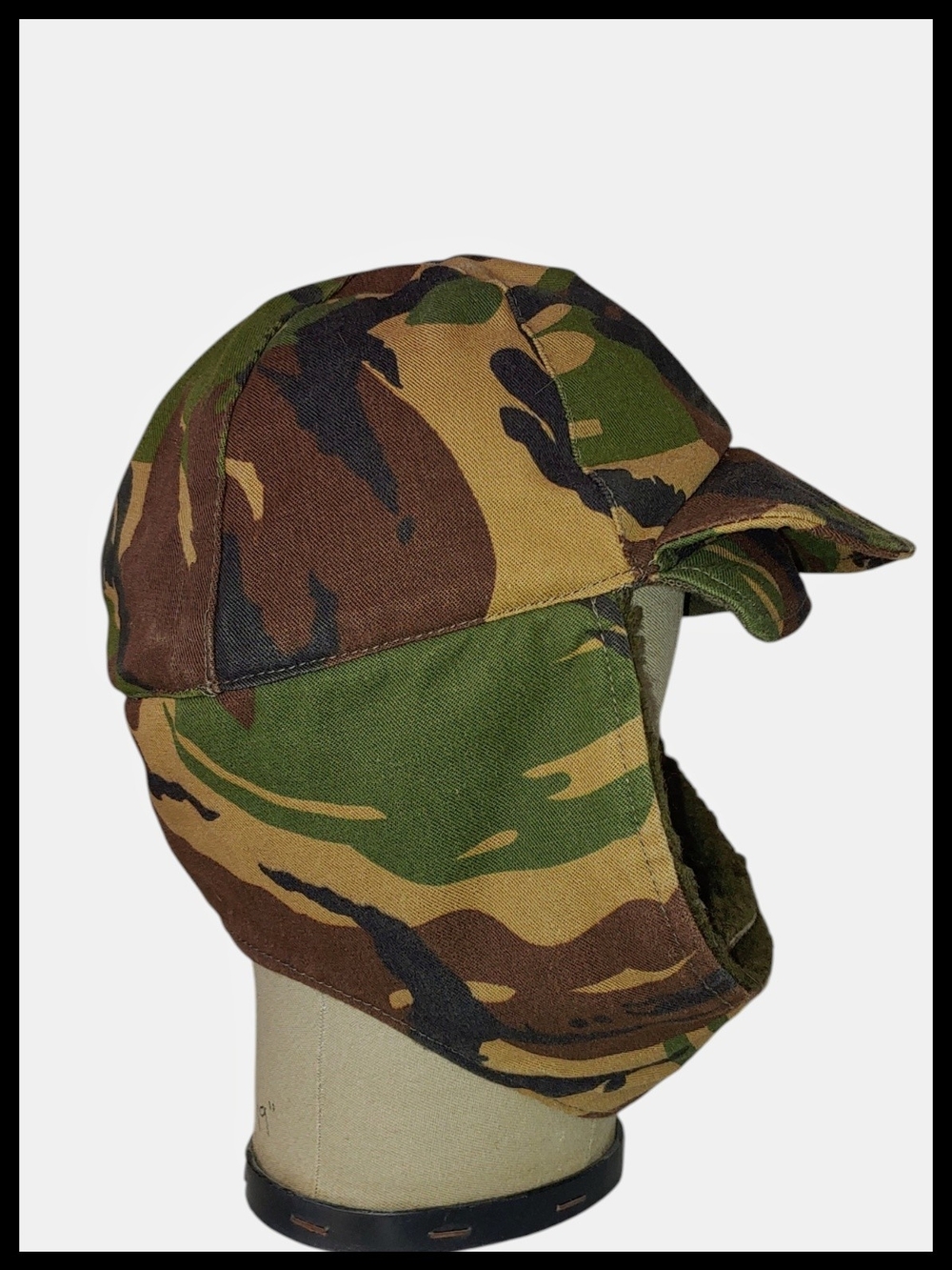 Seyntex Camo Earflap Winter Cap - Green/Brown Woodland